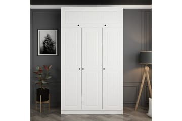 Minar Garderob 135 cm - Vit - Förvaring - Garderober & garderobssystem