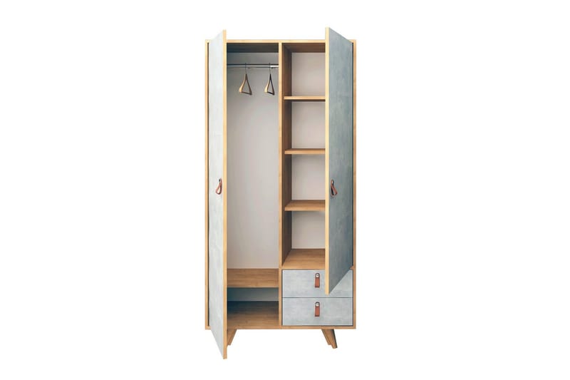 Mod Design Garderob - Trä/Grå - Förvaring - Garderober & garderobssystem