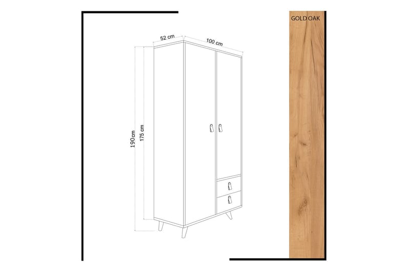 Mod Design Garderob - Trä/Vit - Förvaring - Garderober & garderobssystem