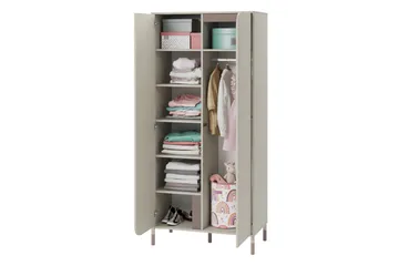 Monfort Garderob 92x201 cm - Beige - Förvaring - Garderober & garderobssystem