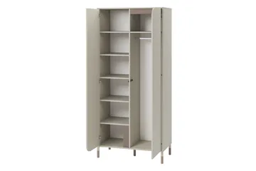 Monfort Garderob 92x201 cm - Beige - Förvaring - Garderober & garderobssystem
