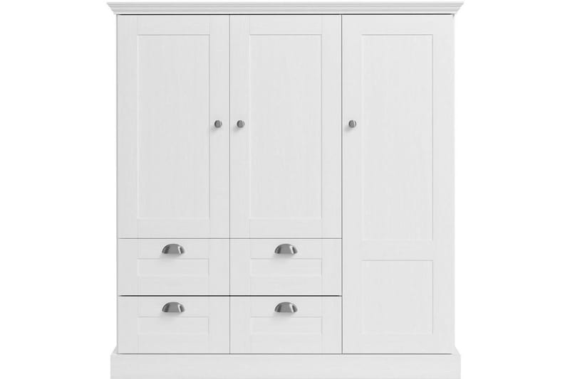 Motala Garderob 122x130 cm - Vit - Förvaring - Garderober & garderobssystem