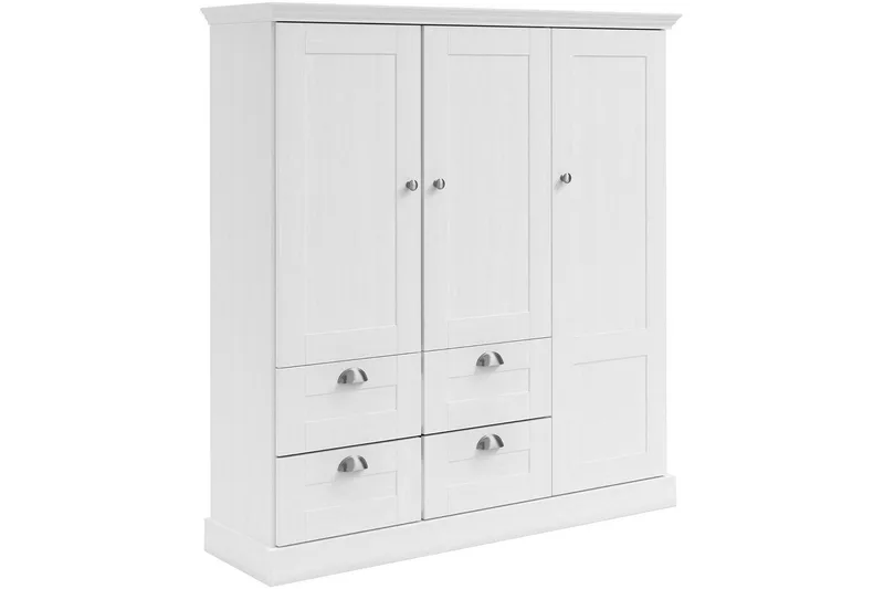 Motala Garderob 122x130 cm, Vit