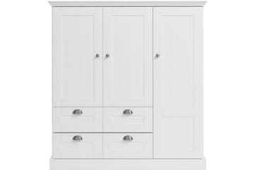 Motala Garderob 122x130 cm - Vit - Förvaring - Garderober & garderobssystem