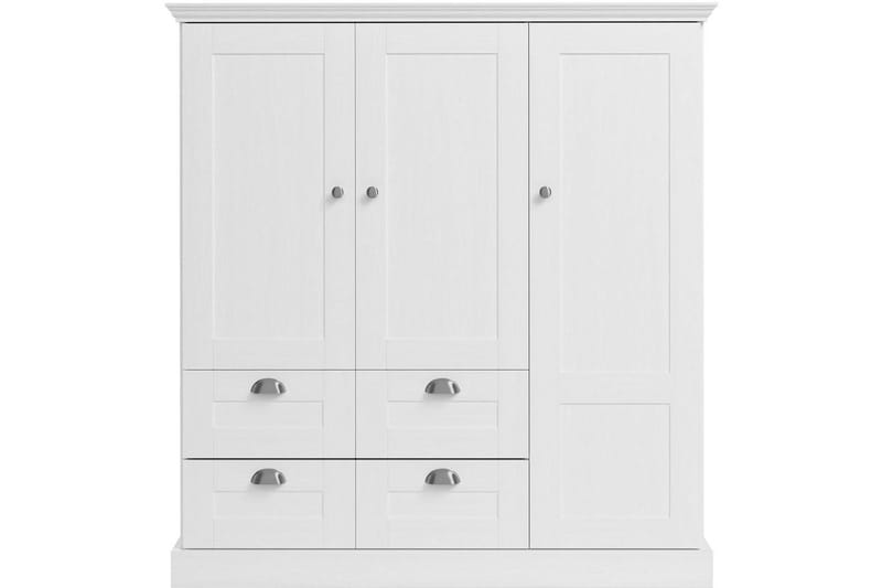 Motala Garderob 122x130 cm - Vit - Förvaring - Garderober & garderobssystem