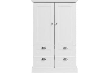 Motala Garderob 83x130 cm - Vit - Förvaring - Garderober & garderobssystem