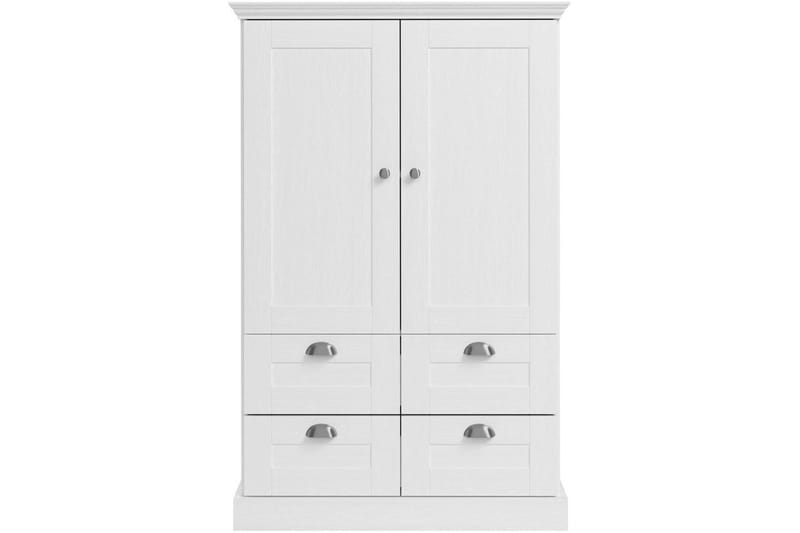 Motala Garderob 83x130 cm - Vit - Förvaring - Garderober & garderobssystem