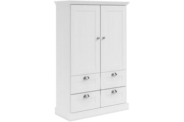 Motala Garderob 83x130 cm - Vit - Förvaring - Garderober & garderobssystem