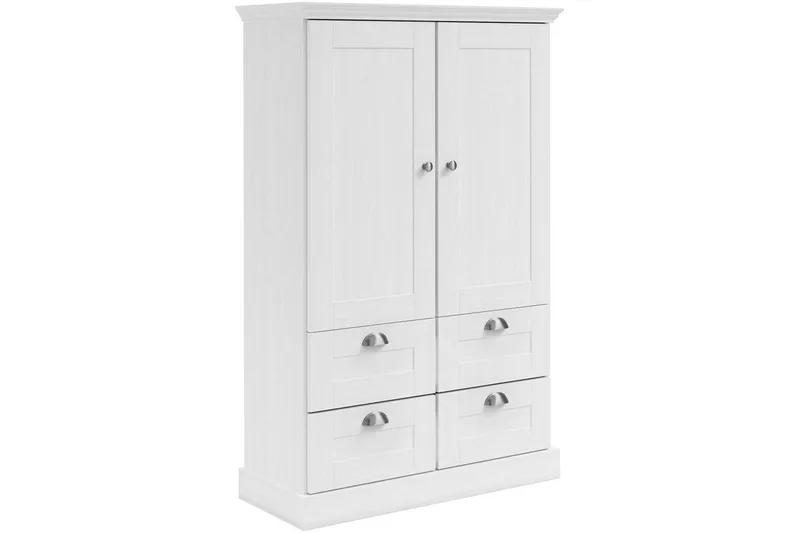 Motala Garderob 83x130 cm, Vit