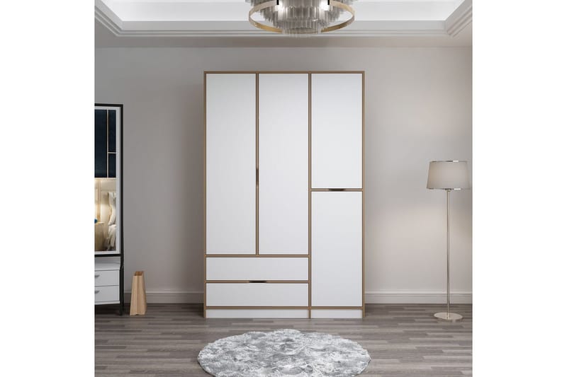 Munna Garderob 140x208 cm - Vit - Förvaring - Garderober & garderobssystem
