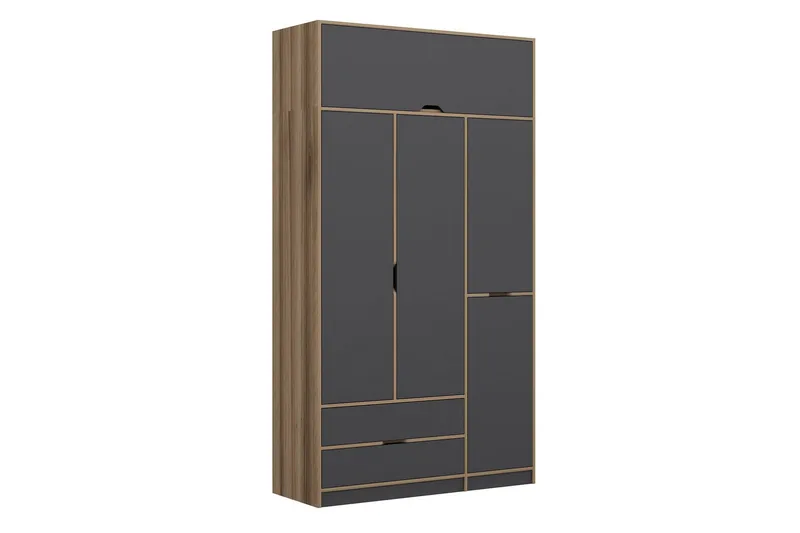 Munna Garderob 140x253 cm, Antracit