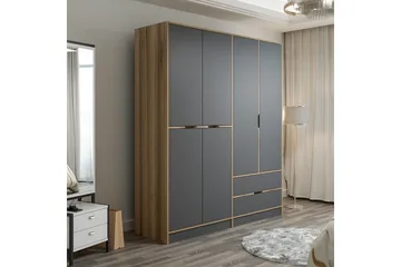 Munna Garderob 180 cm - Grå - Förvaring - Garderober & garderobssystem