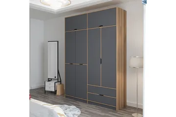 Munna Garderob 185x253 cm - Antracit - Förvaring - Garderober & garderobssystem