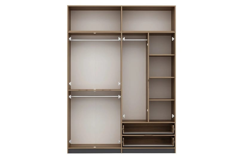 Munna Garderob 185x253 cm - Antracit - Förvaring - Garderober & garderobssystem