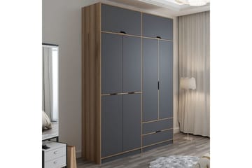 Munna Garderob 185x253 cm - Antracit - Förvaring - Garderober & garderobssystem