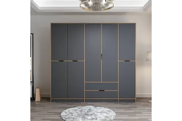 Munna Garderob 232x208 cm - Antracit - Förvaring - Garderober & garderobssystem