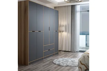 Munna Garderob 232x208 cm - Antracit - Förvaring - Garderober & garderobssystem