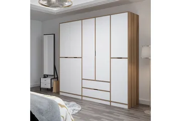 Munna Garderob 232x208 cm - Vit - Förvaring - Garderober & garderobssystem