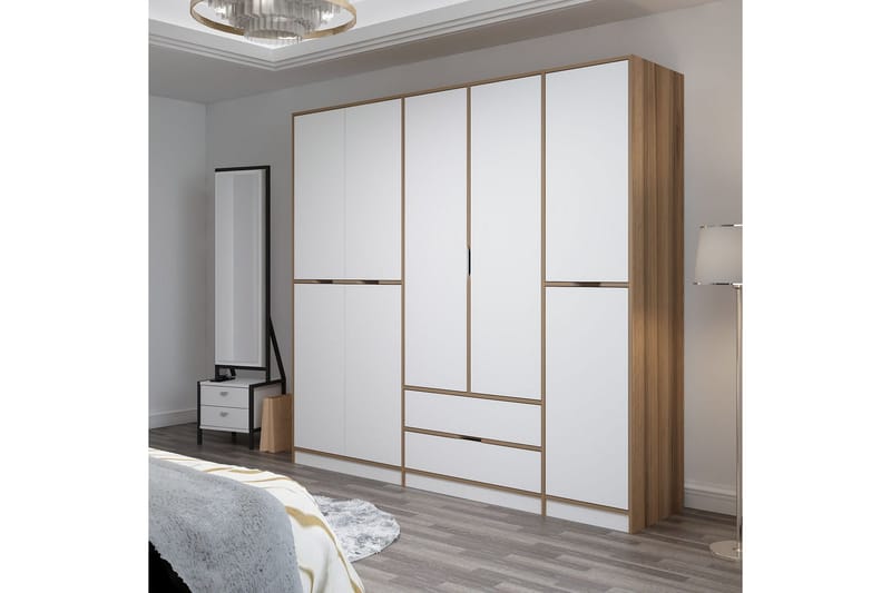 Munna Garderob 232x208 cm - Vit - Förvaring - Garderober & garderobssystem