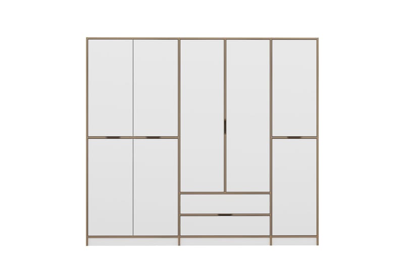 Munna Garderob 232x208 cm - Vit - Förvaring - Garderober & garderobssystem