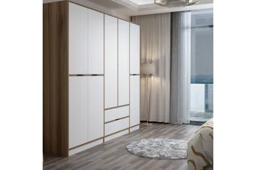 Munna Garderob 232x208 cm - Vit - Förvaring - Garderober & garderobssystem