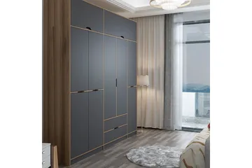 Munna Garderob 232x253 cm - Antracit - Förvaring - Garderober & garderobssystem