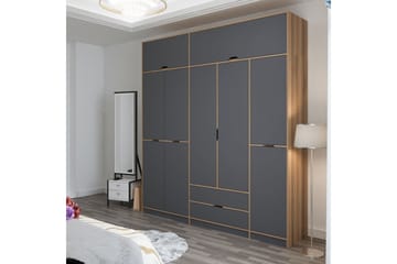 Munna Garderob 232x253 cm - Antracit - Förvaring - Garderober & garderobssystem