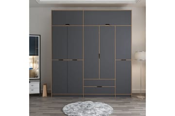 Munna Garderob 232x253 cm - Antracit - Förvaring - Garderober & garderobssystem