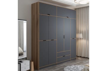 Munna Garderob 232x253 cm - Antracit - Förvaring - Garderober & garderobssystem
