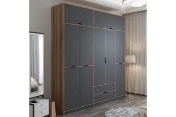 Munna Garderob 232x253 cm - Antracit - Förvaring - Garderober & garderobssystem