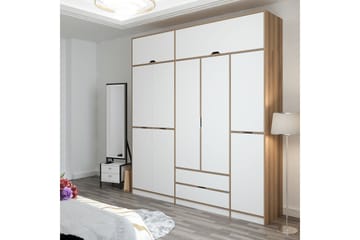 Munna Garderob 232x253 cm - Vit - Förvaring - Garderober & garderobssystem