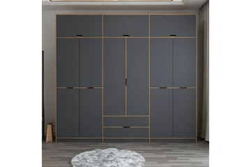 Munna Garderob 277x253 cm - Antracit - Förvaring - Garderober & garderobssystem