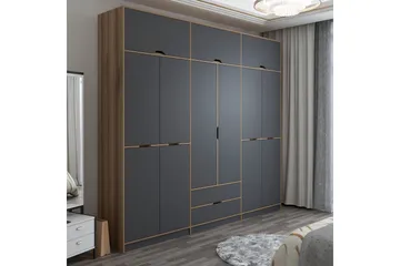 Munna Garderob 277x253 cm - Antracit - Förvaring - Garderober & garderobssystem