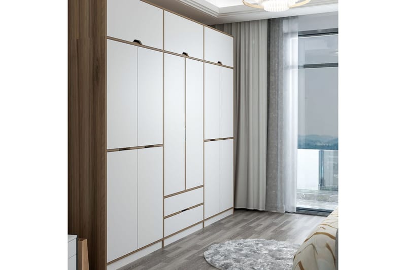 Munna Garderob 277x253 cm - Vit - Förvaring - Garderober & garderobssystem