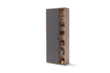 Nacimento garderob 37x76 cm - Grå/Natur - Förvaring - Garderober & garderobssystem