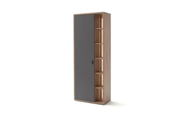 Nacimento garderob 37x76 cm - Grå/Natur - Förvaring - Garderober & garderobssystem