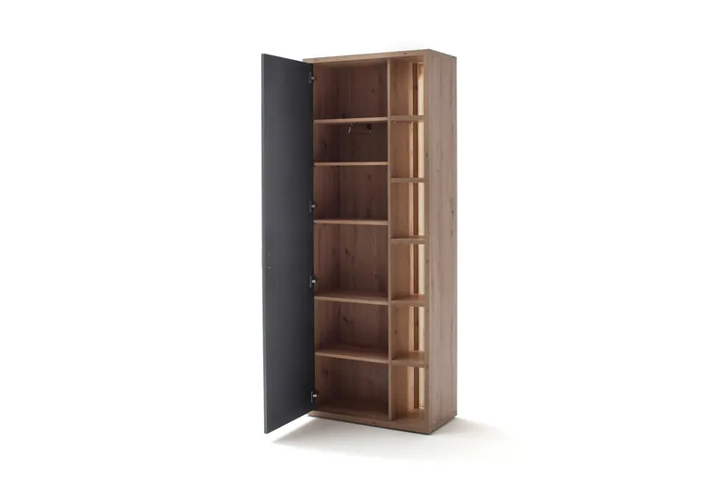 Nacimento garderob 37x76 cm - Grå/Natur - Förvaring - Garderober & garderobssystem