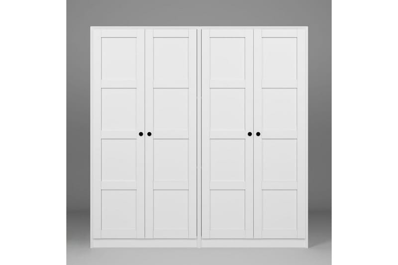 Nagouri Garderob 188x190 cm - Vit - Förvaring - Garderober & garderobssystem