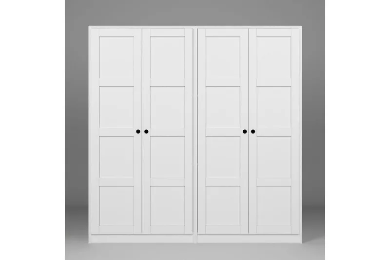 Nagouri Garderob 188x190 cm - Vit - Förvaring - Garderober & garderobssystem