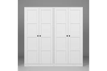 Nagouri Garderob 188x190 cm - Vit - Förvaring - Garderober & garderobssystem