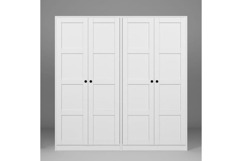 Nagouri Garderob 188x190 cm - Vit - Förvaring - Garderober & garderobssystem