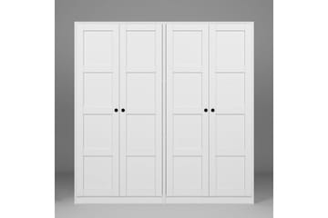 Nagouri Garderob 188x190 cm - Vit - Förvaring - Garderober & garderobssystem