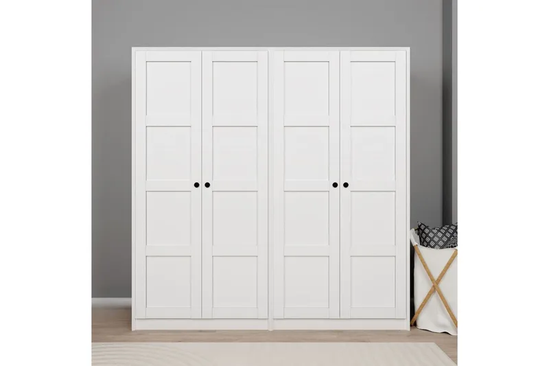 Nagouri Garderob 188x190 cm, Vit