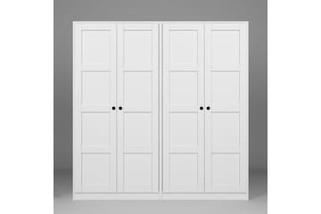 Nagouri Garderob 188x190 cm - Vit - Förvaring - Garderober & garderobssystem