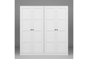 Nagouri Garderob 188x190 cm - Vit - Förvaring - Garderober & garderobssystem