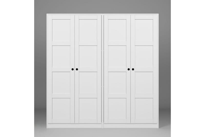 Nagouri Garderob 188x190 cm - Vit - Förvaring - Garderober & garderobssystem