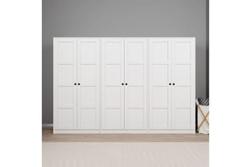 Nagouri Garderob 280x190 cm - Vit - Förvaring - Garderober & garderobssystem