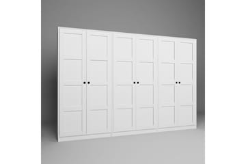 Nagouri Garderob 280x190 cm - Vit - Förvaring - Garderober & garderobssystem