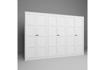 Nagouri Garderob 280x190 cm - Vit - Förvaring - Garderober & garderobssystem