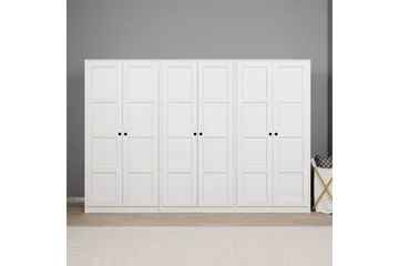 Nagouri Garderob 280x190 cm - Vit - Förvaring - Garderober & garderobssystem